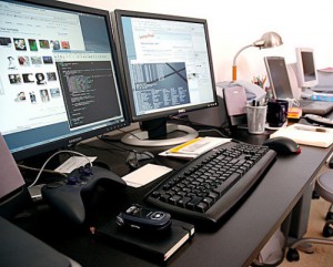 Dual-monitors-on-desk
